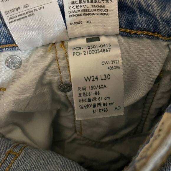 Levi’s 501 Straight Jeans in Hollow Days Original Fit - Size 24 - Picture 8 of 8